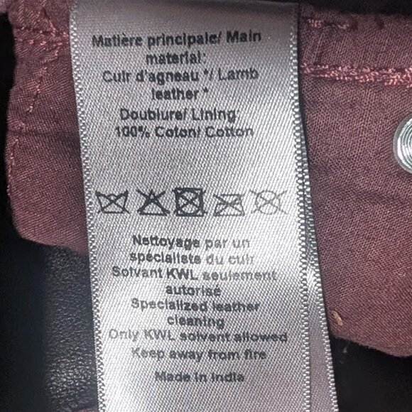 Zadig & Voltaire | Phlame Crinkled Leather Pants In Chocolate Brown - Picture 14 of 15